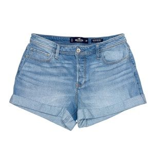 HOLLISTER High-Rise Denim Mom Shorts